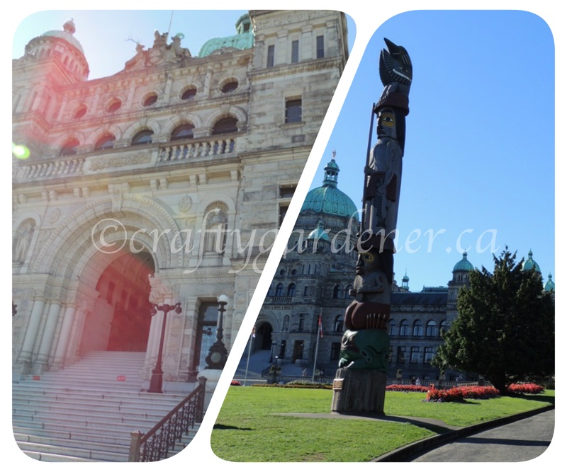 the BC legislative buildings in Victoria, British Columbia
