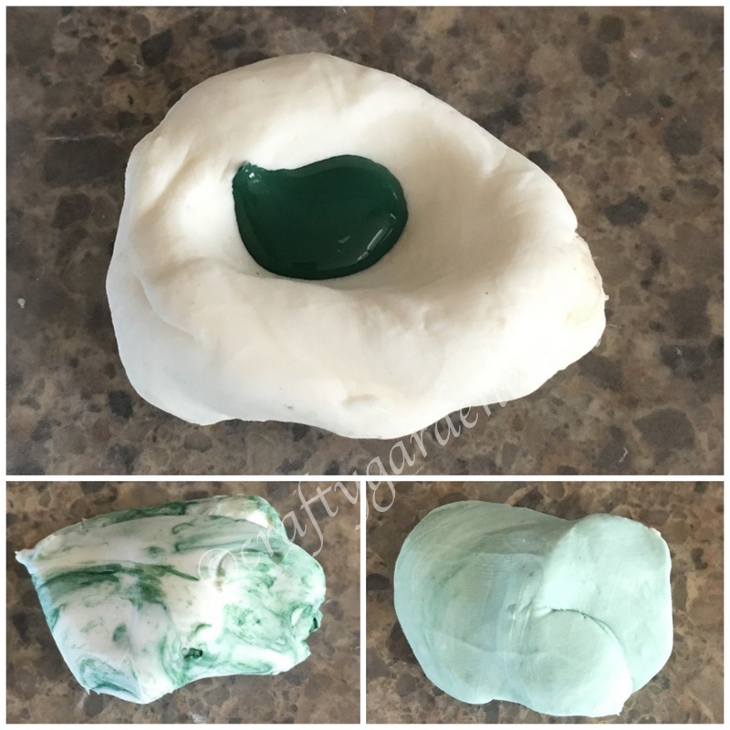 ornament decorated with cold porcelain dough at craftygardener.ca