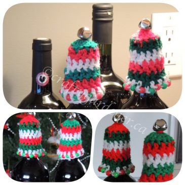 Christmas:  Wine Bottle Hats