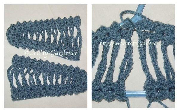 making crochet covered hangers at craftygardener.ca