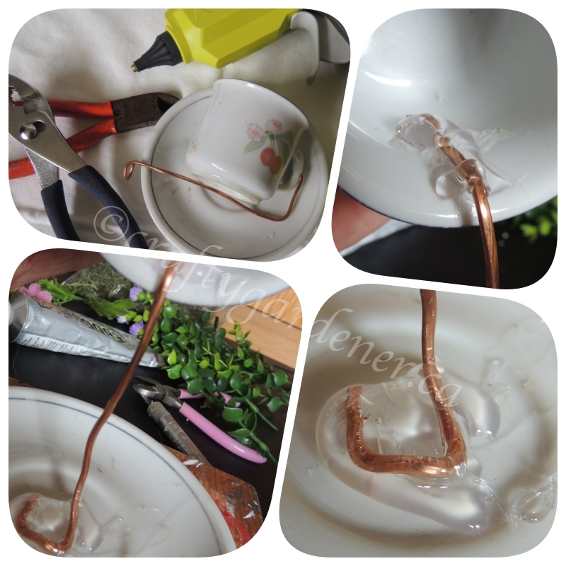 making a floating teacup at craftygardener.ca