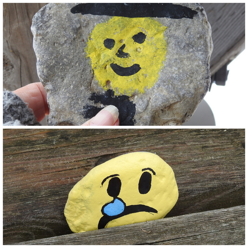 found rocks by craftygardener.ca