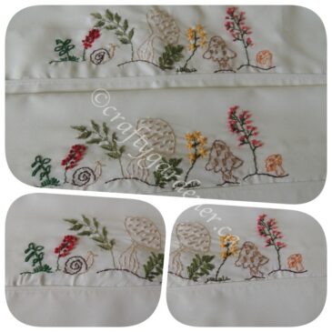 Embroidery:  Pillow Cases Completed