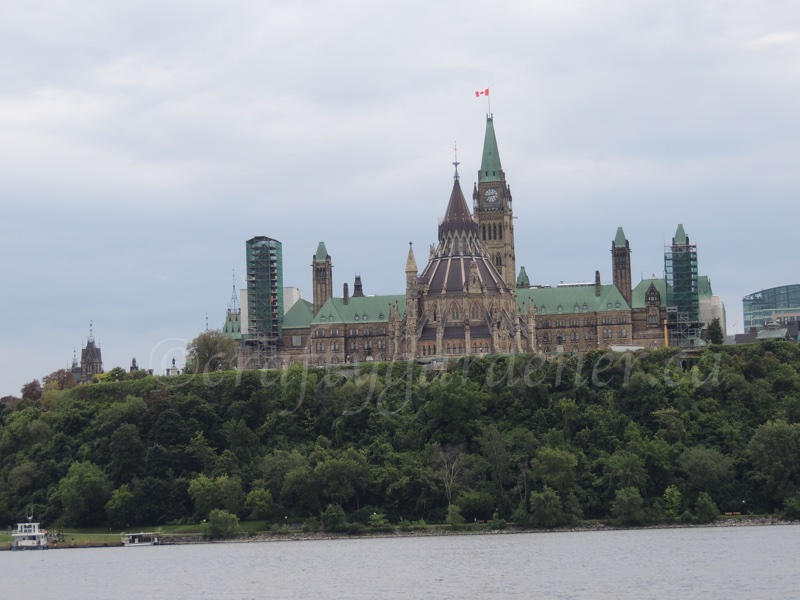 Parliament Hill from the Ottawa River at craftygardener.ca
