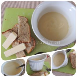 parsnip and apple soup made at craftygardener.ca