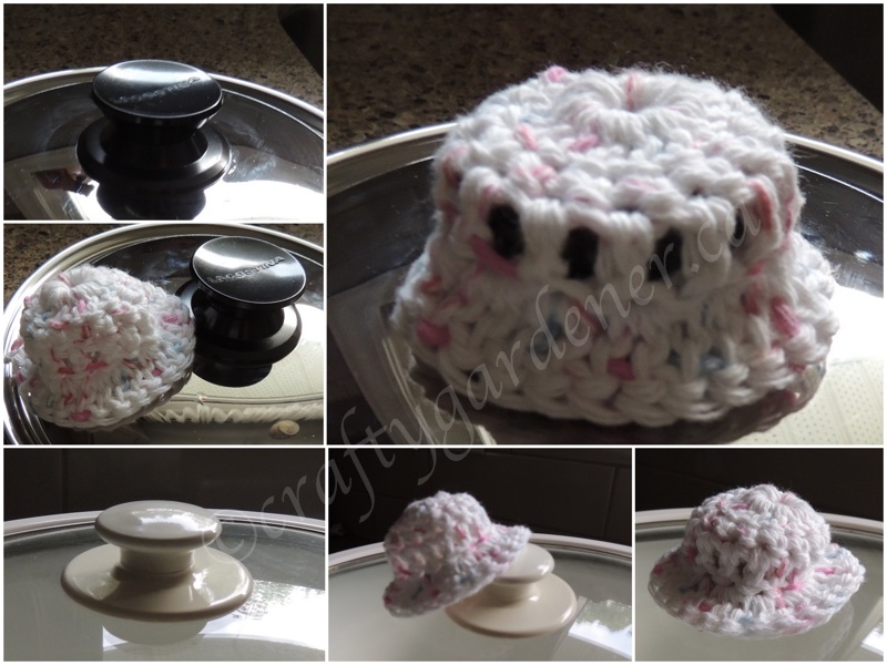 how to crochet pot handle hats at craftygardener.ca