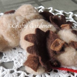 a tuckered out reindeer from craftygardener.ca