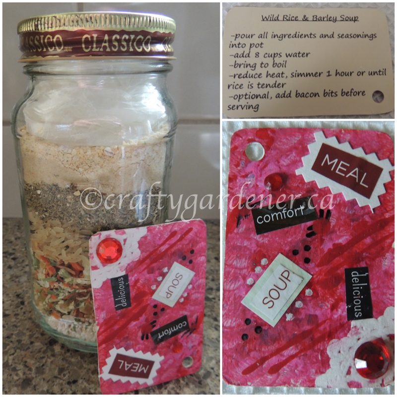 gifts in a jar made by craftygardener.ca