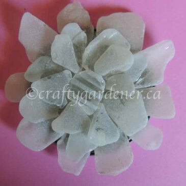Crafts:  Sea Glass Flowers